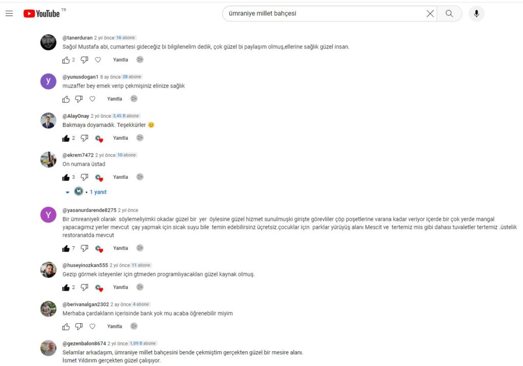 Ümraniye Millet Bahçesi 2024